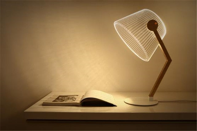 3D Effect Stereo Vision LED Desk Lamp