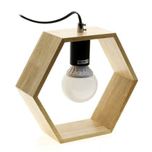 Load image into Gallery viewer, Art Wood Desk Lamps Nordic Modern Triangle Table Light