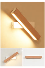 Load image into Gallery viewer, Nordic simple Wooden LED Wall Lamp