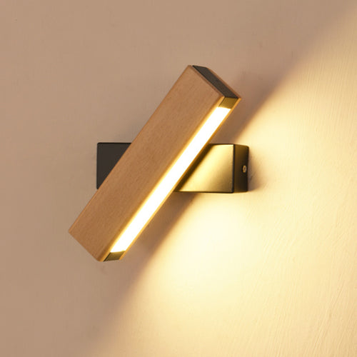 Nordic simple Wooden LED Wall Lamp