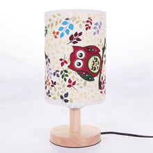 Load image into Gallery viewer, Modern Wood Linen Bedside Minimalist Table Lamp