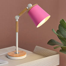 Load image into Gallery viewer, Nordic Wooden Iron Table Lamp
