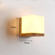Load image into Gallery viewer, Nordic Sconce Wall Lights Wood LED Wandlamp