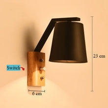 Load image into Gallery viewer, Nordic Sconce Wall Lights Wood LED Wandlamp