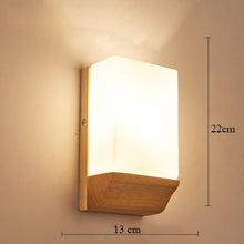 Load image into Gallery viewer, Nordic Sconce Wall Lights Wood LED Wandlamp