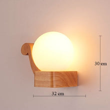Load image into Gallery viewer, Nordic Sconce Wall Lights Wood LED Wandlamp