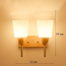 Load image into Gallery viewer, Nordic Sconce Wall Lights Wood LED Wandlamp