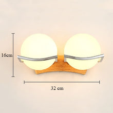 Load image into Gallery viewer, Nordic Sconce Wall Lights Wood LED Wandlamp