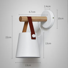 Load image into Gallery viewer, Wooden simple creative wall light LED