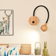Load image into Gallery viewer, Modern wood LED Wall Lamps