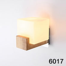 Load image into Gallery viewer, Nordic Solid Wood LED Wall Lamp