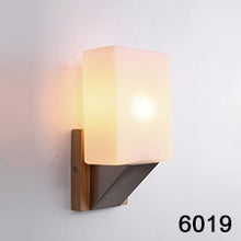 Load image into Gallery viewer, Nordic Solid Wood LED Wall Lamp
