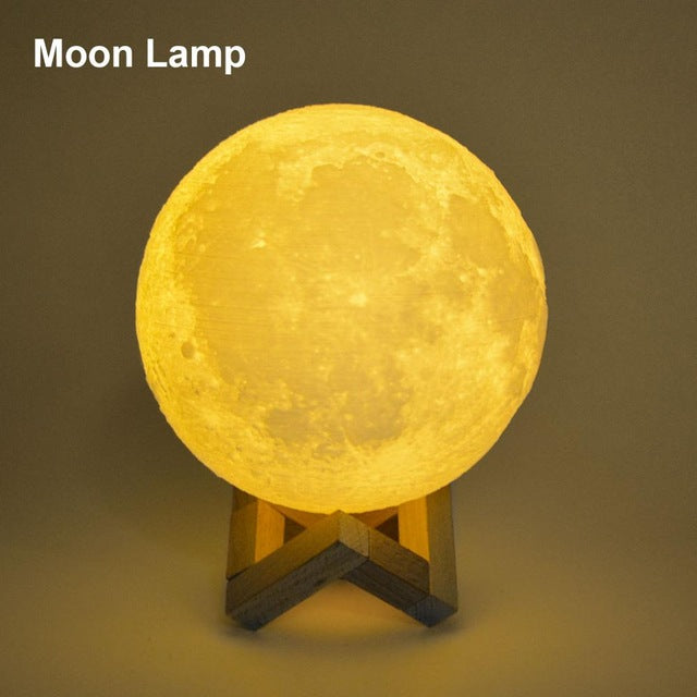 3D Print Moon Lamp LED