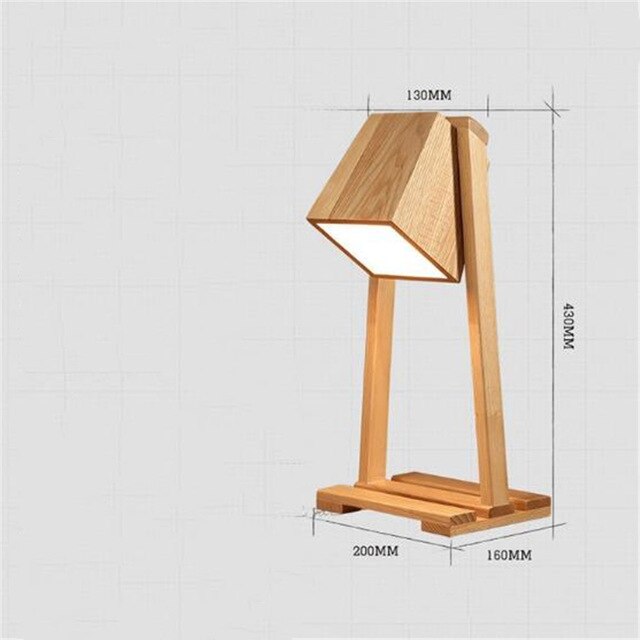 Japanese Puppy Wooden Table Lamp
